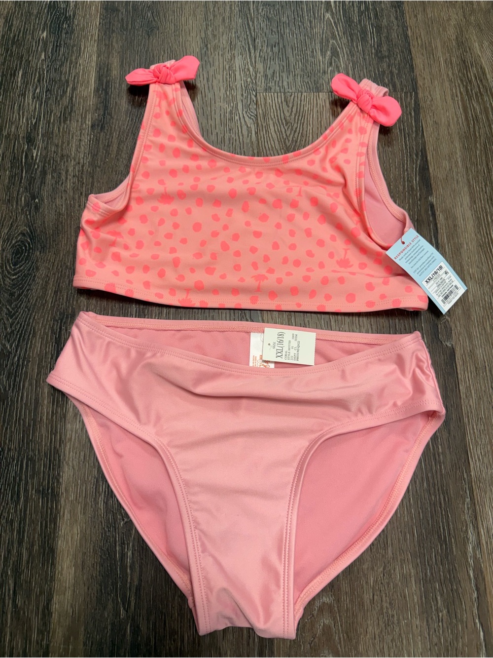 Target Pink Girls Two-Piece Swim Set